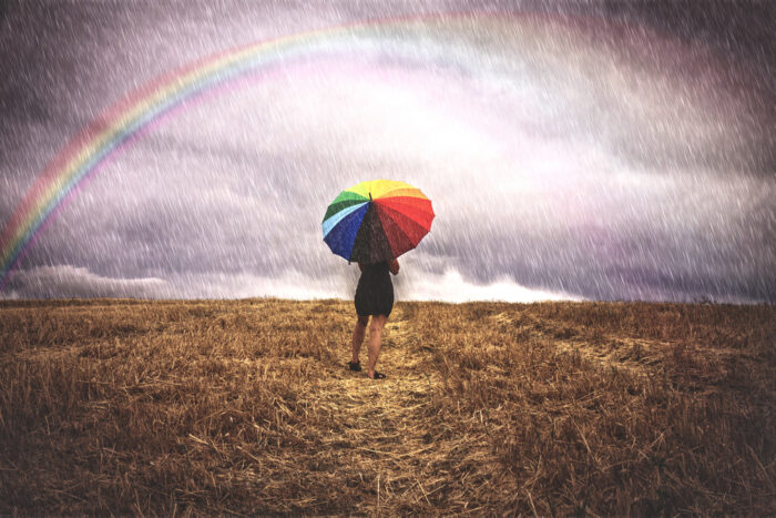 雨の中の虹のスピリチュアルな意味