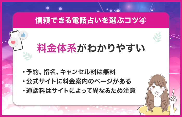 料金体系がわかりやすい