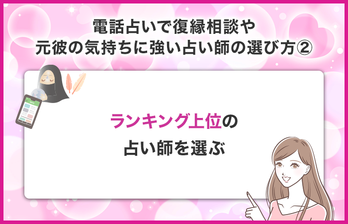 電話占いサイトでランキング上位の占い師を選ぶ