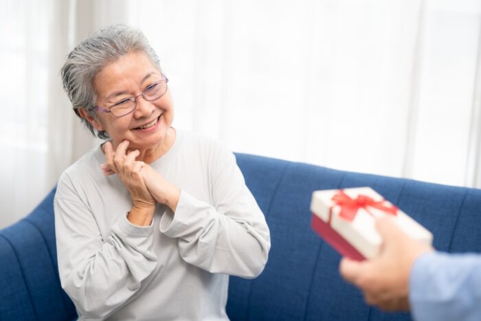 周囲に「幸せのお裾分け」をしている
